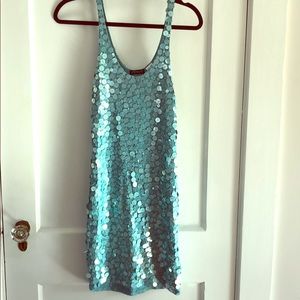 Sequin Fitted Tank Dress